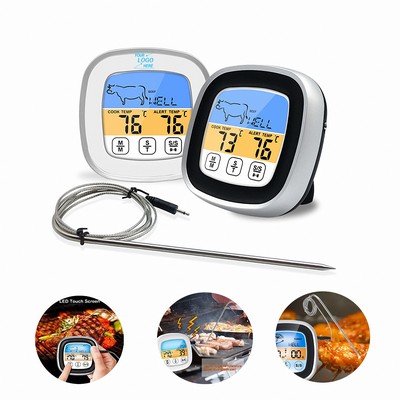 Digital Touchscreen Meat Thermometer for Cooking and Grilling