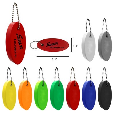 Round Plush Keyring Floater Keychain