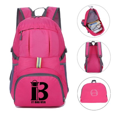 Light Foldable Hiking Backpacks Water Resistant Collapsible