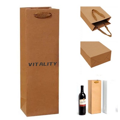 One Bottle Kraft Paper Wine Bag