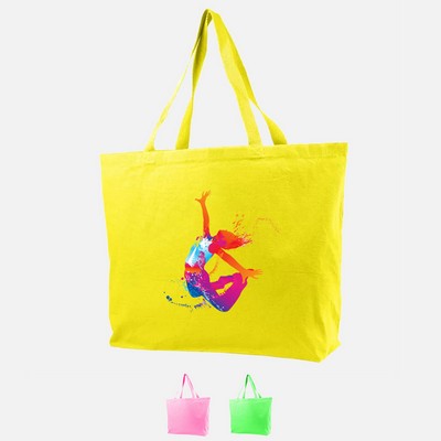 Full Color Heavy Canvas Vibrant Jumbo Tote