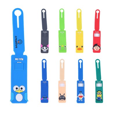 Cute Cartoon PVC Luggage Tag