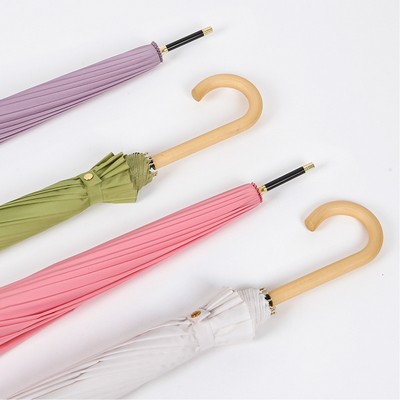 Long Wooden Handle Umbrella