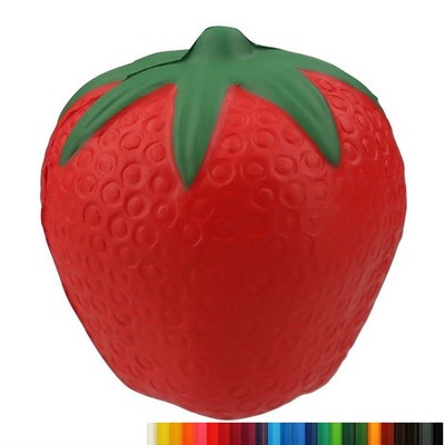 Foam Strawberry Stress Bal with Your Logo