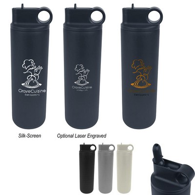 27 Oz. Flip Top Stainless Steel Bottle