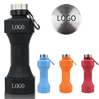 22Oz Innovative Foldable Fitness Dumbbell Water Bottle