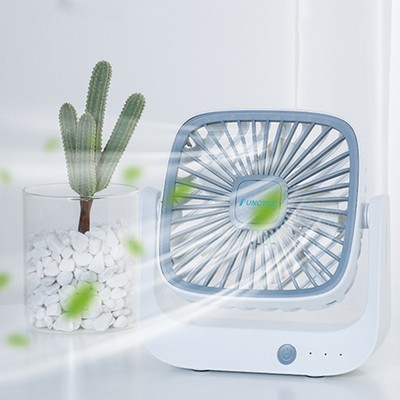 Portable Rechargeable Desktop Mini Table Handheld Fan-Size L