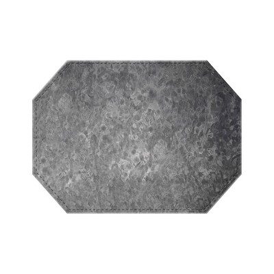 Brushed Metallic Octagon Table Mat