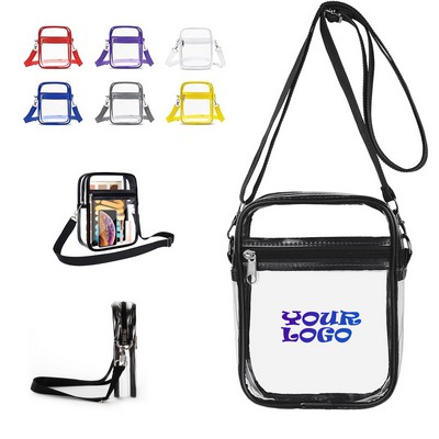 Pvc Transparent Shoulder Crossbody Bag