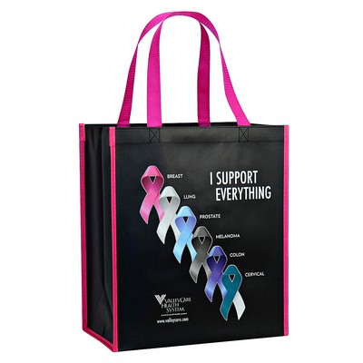 Laminated Non-Woven Awareness Promotional Bag 13"x15"x8"