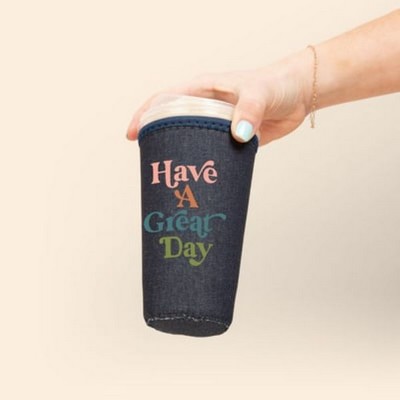 Coffee Sleeve - Large - Denim Neoprene