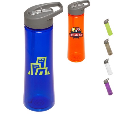 22 Oz. Sports Bottle w/ Flip top spout Printed Water Bottle