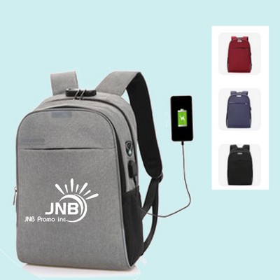 Secure Anti-Theft Laptop Backpack with Charging Port