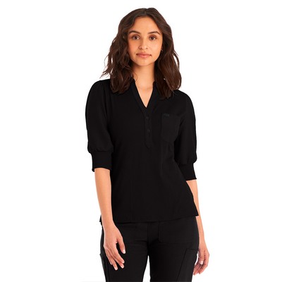 Landau® - Forward - Women's 3-Pocket Y-Neck Top