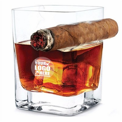 Cigar Holder Vintage Whiskey Glass