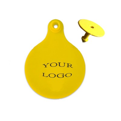 Durable Laser Engraved Logo Animal Ear ID Tags