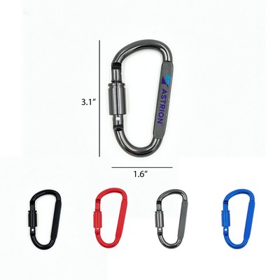 3.5 in. Aluminum Carabiner with lock