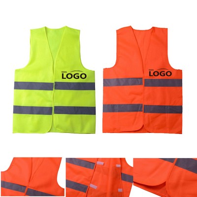 Custom logo Reflective Safety Vest MOQ 10pcs