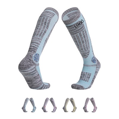 Women's Jacquard Long Ski Socks