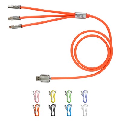 3-in-1 TPE Charging Cable