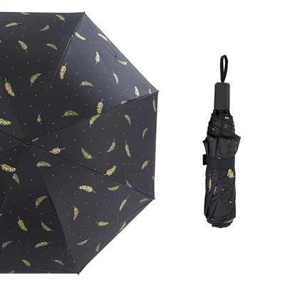 Custom Full Color Imprint UV Protect Foldable Umbrella