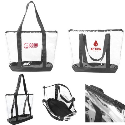 Clear PVC Tote Handbag