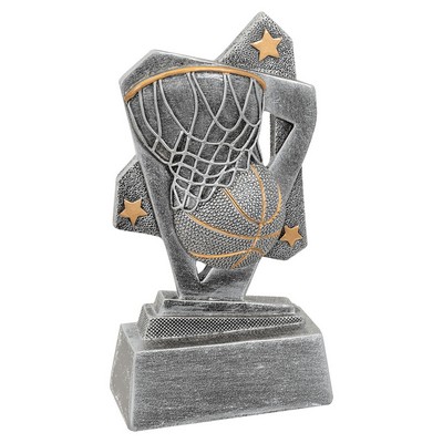 Basketball Triumph Resin Award - 5 1/2"