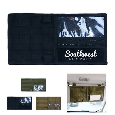 Tactical Car Sun Visor Organizer