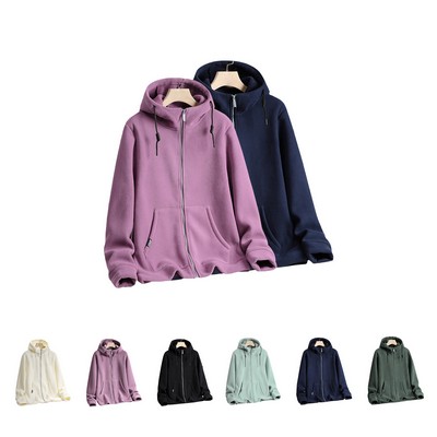 Hooded Full-Zip Fleece Jacket