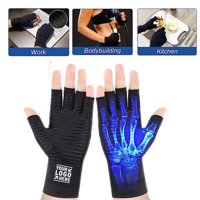 Fingerless Arthritis Gloves for Men and Women