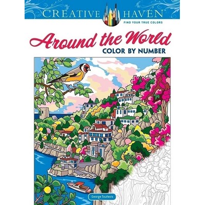 Creative Haven Around the World Color by Number