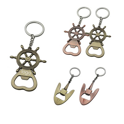 Nautical Style Bottle Opener With Key Chain