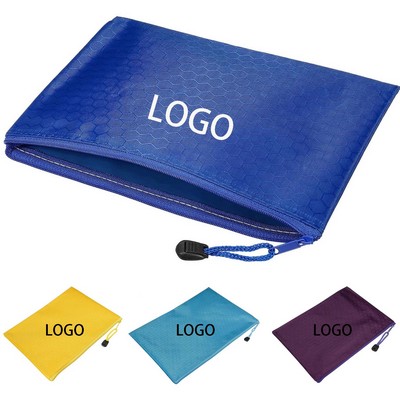 Large Waterproof Zipper File Bag