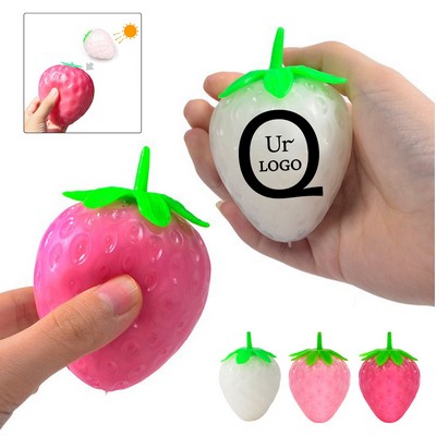 Color-Changing Strawberry Stress Ball