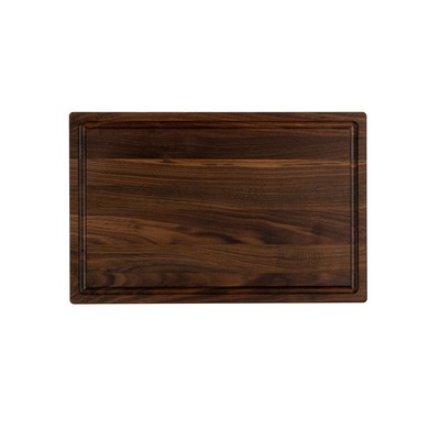 Walnut cutting board with juice groove 17x11x3/4