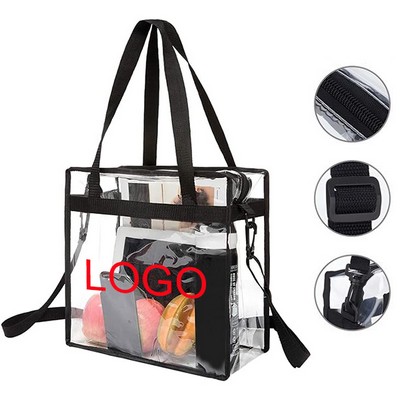 Stadium Approved Clear Zipper Tote Bag