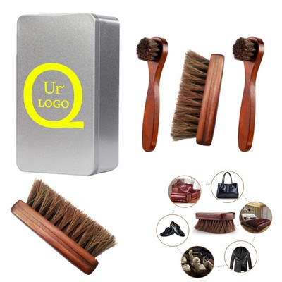 Horsehair Shoe Brush Set