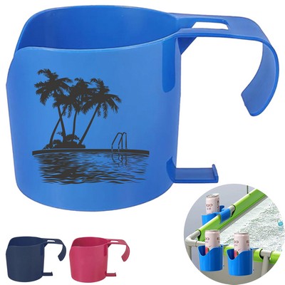 Poolside Cup Holder Pool Beverage Organizer