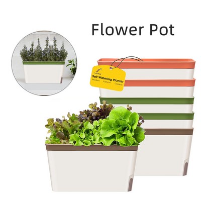 Self-Watering Rectangle Window Planter Box