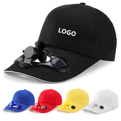 Solar Power Fan Baseball Cap