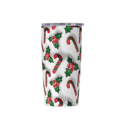 20oz Insulated Tumbler with Christmas Decorations