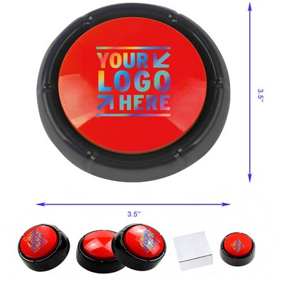 3.5 x 3.5 Inches 60 Seconds Recordable Talking Message Sound Button