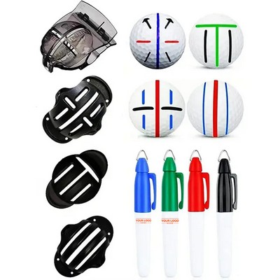 8-Piece Precision Golf Ball Liner Marker Set for Accurate Marking