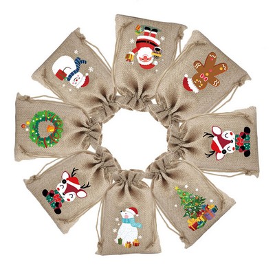 Christmas Drawstring Gift Bag