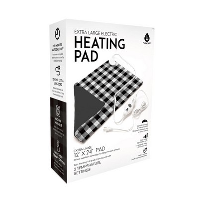 Pursonic Extra Extra Large Electric Heating Pad - Checkers