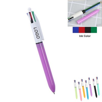 4 Colors Retractable Ballpoint Pen