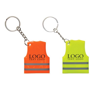 Custom Reflective Safety Vest Keytag