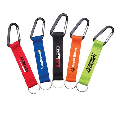 D Shape Carabiner W/ Lanyard Heat Transfer Printing