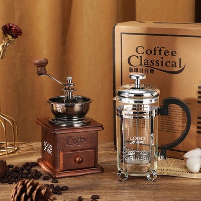 Coffee Grinder And French Press Gift Set