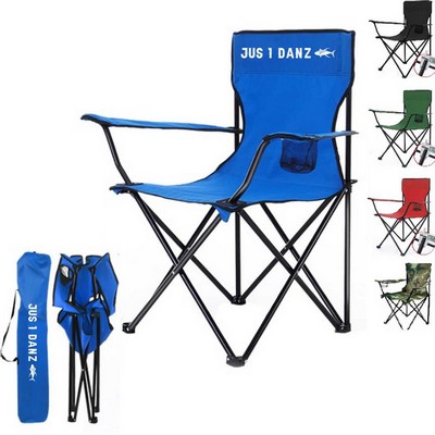 Portable Folding Camp Chair w/ Carrying Bag